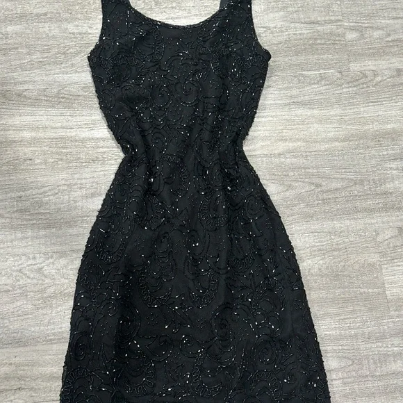 y2k black mini dress Black Floral Bella Mini Dress